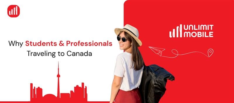 top article about Why Students & Professionals Traveling to Canada Should Buy a Telus SIM Card from UnlimitMobile